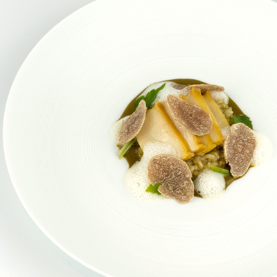 Ezo Awabi “Risotto” – White Truffle Menu